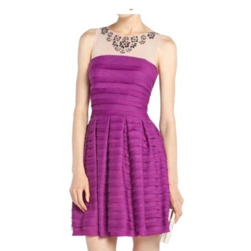 BCBG Maxazria Magenta Marina Mini Autumn Dress